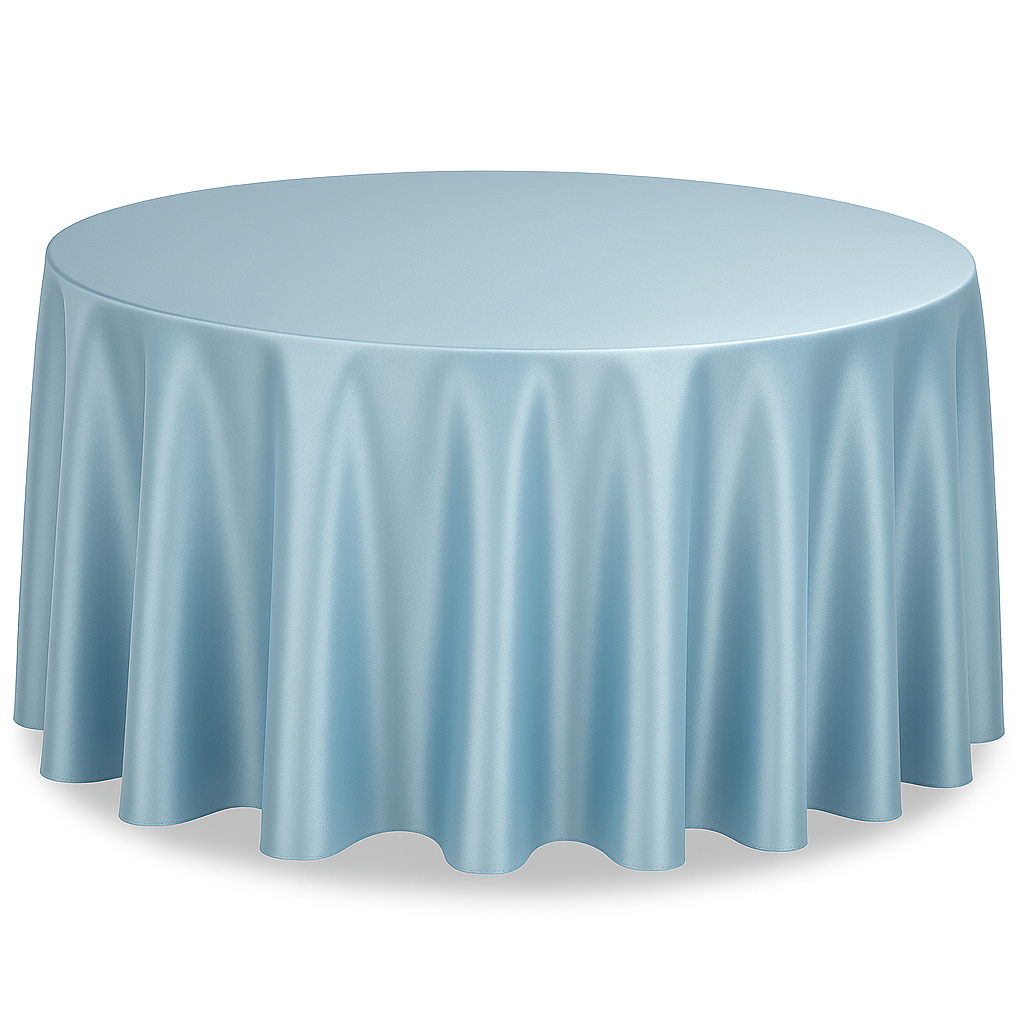 Față de masă albastră