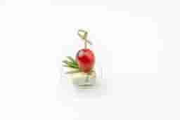 Canape with Dorblu cheese and grapes 