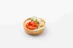 Quiche Lorraine with feta and tomatoes 