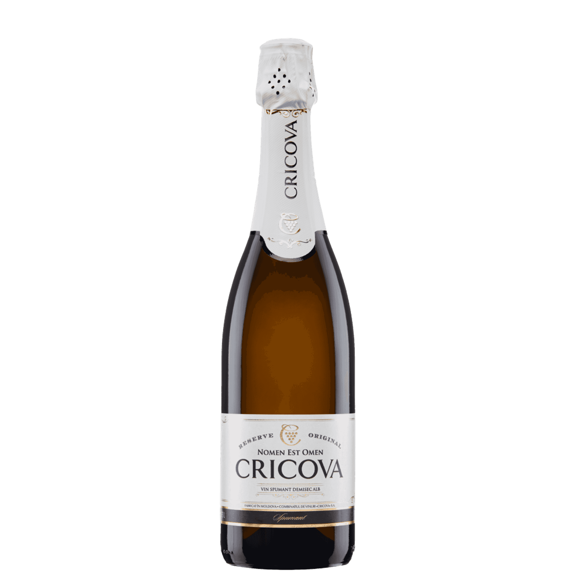 Cricova Vin Spumant Demisec alb