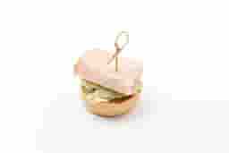 Quiche Lorraine with mushrooms and chicken,iceberg and pastrami