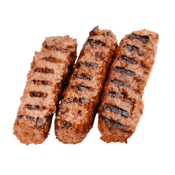 Pork and beef sausages