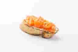 Bruschetta with Gravlax si alune