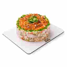 Olivier Salad with Salmon