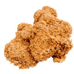 Chicken wings in breadcrumbs and oatmeal